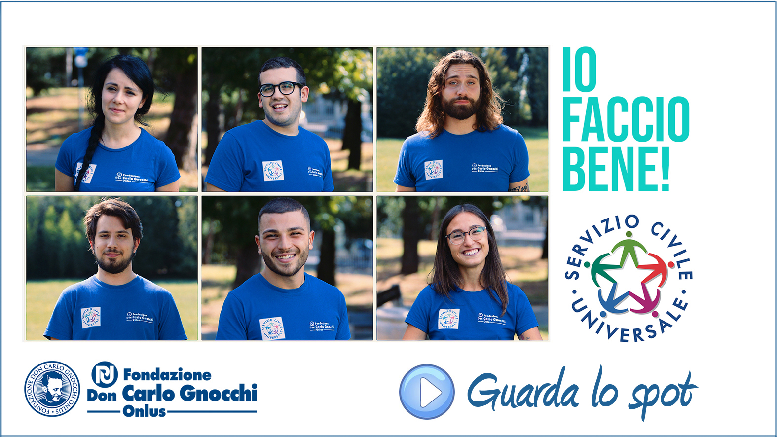 Guarda lo spot sul servizio civile in Fondazione Don Gnocchi