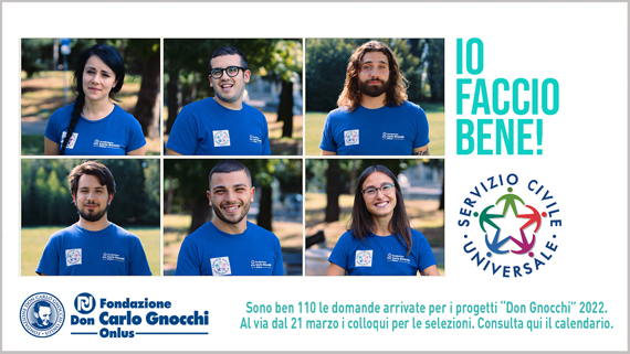 Servizio civile, 110 le domande arrivate in Fondazione. Al via le selezioni