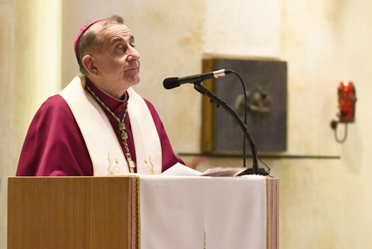 L'arcivescovo Delpini al santuario del beato don Gnocchi di Milano