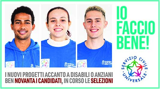Servizio civile, ben novanta i candidati, in corso le selezioni