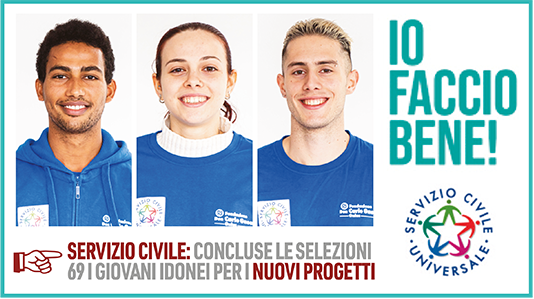 Servizio civile, concluse le selezioni: 69 i giovani idonei per i nuovi progetti