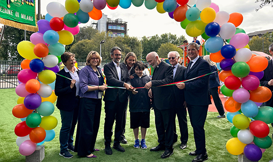 INAUGURATO A MILANO IL NUOVO PARCO GIOCHI INCLUSIVO